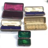 5 vintage jewellery boxes