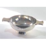 Miniature silver wine taster bowl Exeter silver hallmarks makers mark H&I measures approx 7.8cm by