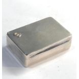 Victorian sampson morden silver box measures approx 62mm by 45mm 20mm deep 2 frame compartments on