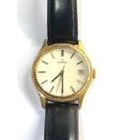 Gents Omega manual wind date wristwatch the watch winds and ticks but no warranty given