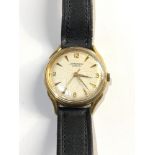 Vintage J.W.Benson gents wristwatch the watch winds and ticks but no warranty given