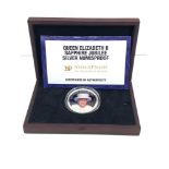 Elizabeth 11 sapphire jubilee silver numisproof 2 ounce proof coin boxed coa