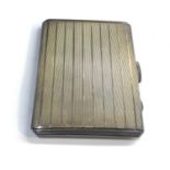 Antique engine turned cigarette case weight 110g