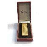 Boxed cartier cigarette lighter lid comes away a/f