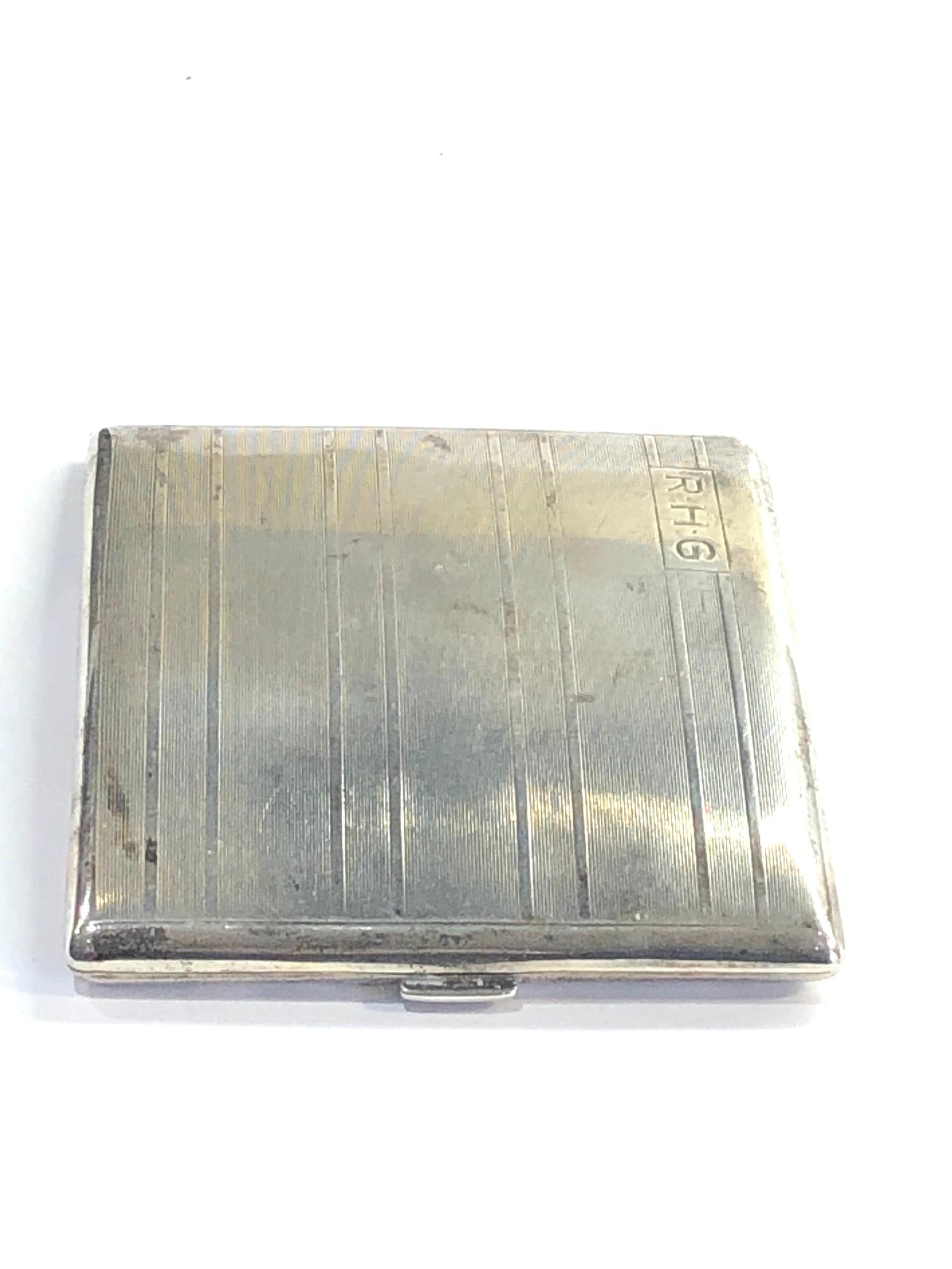 Silver cigarette case weight 90g