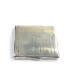 Silver cigarette case weight 90g