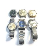 Selection of 6 vintage mechanical wristwatches