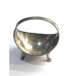 Antique silver basket sweet bowl Sheffield silver hallmarks weight 100g