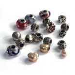 20 silver Pandora charms