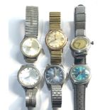 Selection of 6 vintage mechanical wristwatches