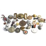 large selection of military badges etc