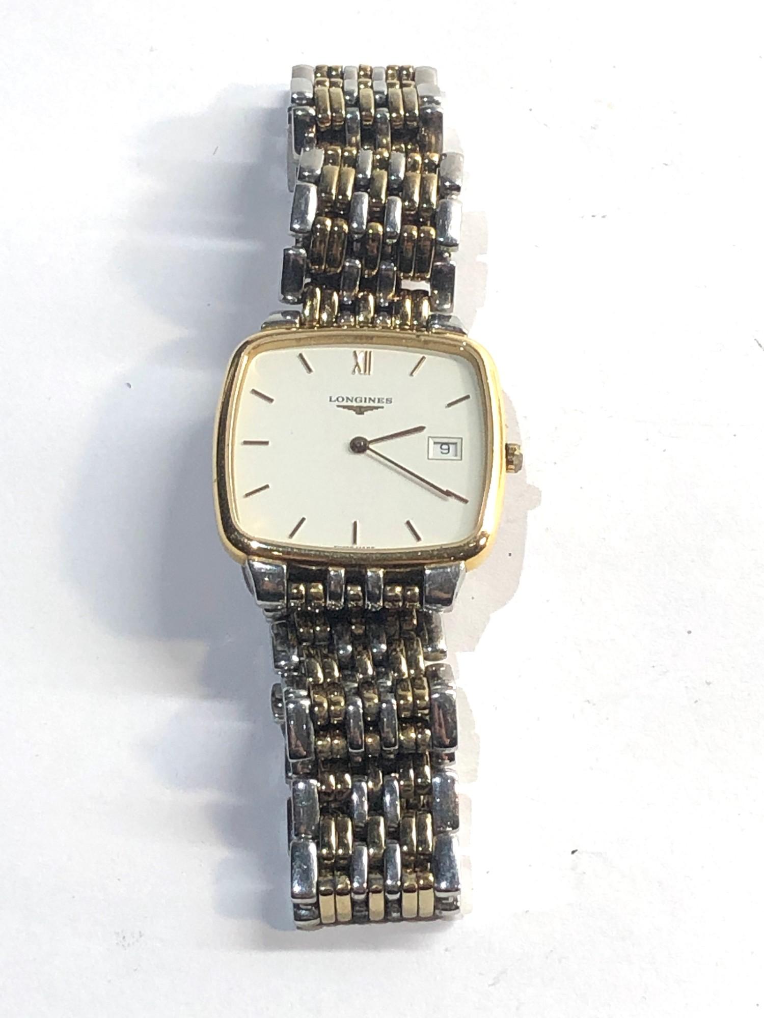 Gents quartz Longines wristwatch