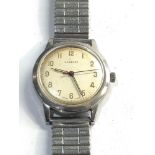 Vintage Garrard gents presentation stainless steel wristwatch ticks but no warranty given