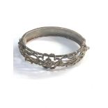 1950s silver and marcasite bangle