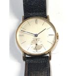 Vintage 9ct gold gents Universal wristwatch