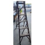 Wooden open sided hatherley ladder