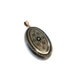 Vintage silver and gold back locket