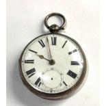 Antique fusee silver pocket watch spares or repair