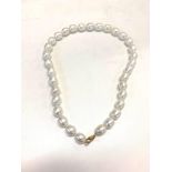 14ct Gold clasp pearl necklace