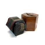 Antique Lachenal & Co London 31 button Concertina No 57068