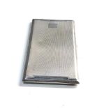 Large engine turned silver cigarette case