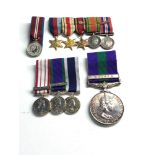 ww2 miniature medals plus copy Malaya bar medal