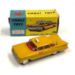 Corgi toys 221 Chevrolet new york taxi cab box missing flap