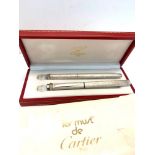 Boxed le must de Cartier Stylo / pen complete with boxes and booklets