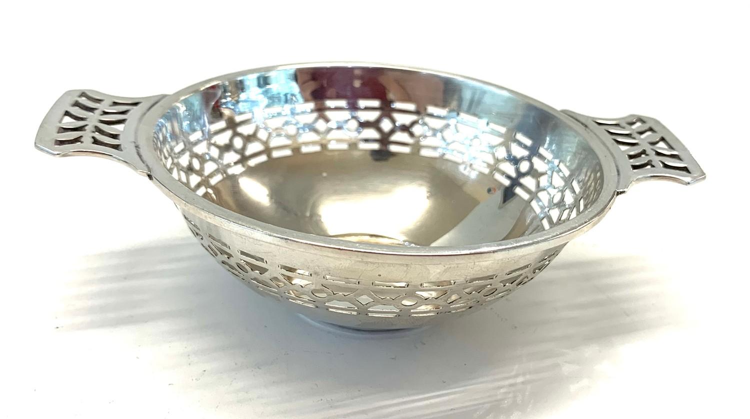 Silver hallmarked nut dish Birmingham silver hallmarks