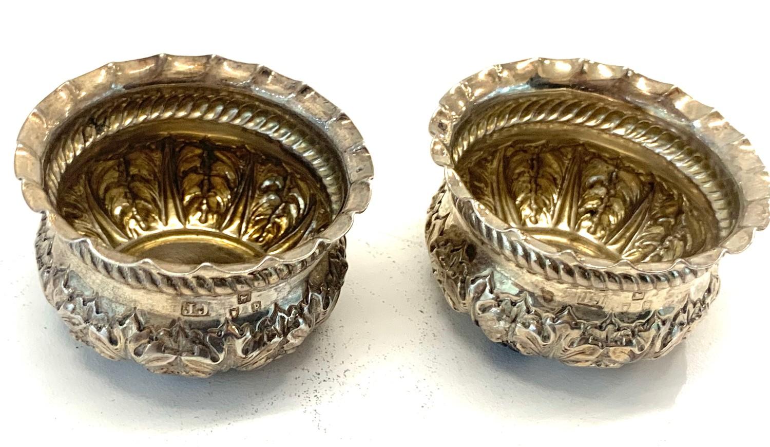 Pair of silver salts london silver hllmarks