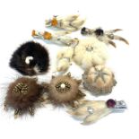 Scottish fur and grouse foot brooches