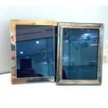 2 Vintage silver picture frames 21cm by 16cm