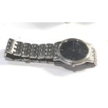 Citizen men's eco drive stiletto ultra thin sapphire wristwatch working order but no warranty given
