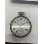 Silver cased pocket watch, untested