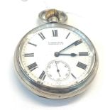Antique open faced silver pocket watch by Rotherhams London dial reads S.Armstrong Hastings NZ winds