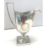 Fine Georgian silver cream jug London silver hallmarks measures approx 15cm