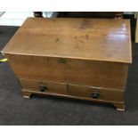 Antique oak 1 draw mule chest