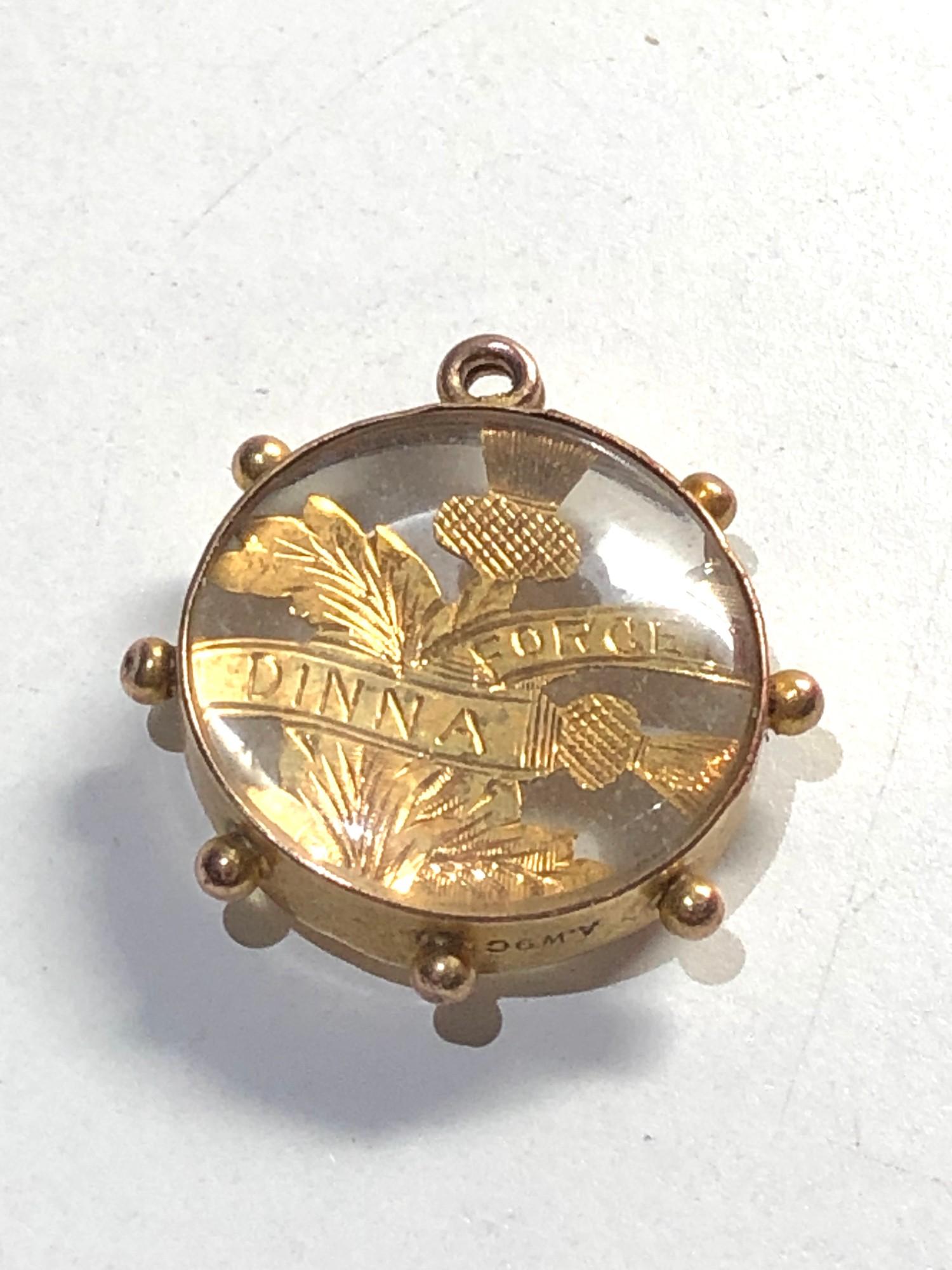 Antique gold fob