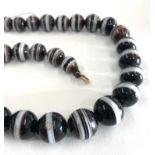 Victorian banded agate necklace
