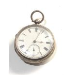 Antique silver fusee pocket watch by C.k.killick London