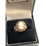 9ct gold cameo ring