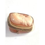 9ct Gold cameo brooch