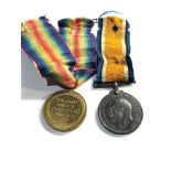 ww1 medal pair to 229667 pte e.jackson monmouth regiment