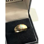18ct gold opal ring, weight approx 3.3g ring size N, this piece is in good overall antique