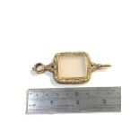 large gold agate set Georgian watch key, approximate weight 36.8, good overall condition