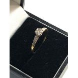 18ct Diamond and solitiare ring, weight approx 2.3g ring size approx p