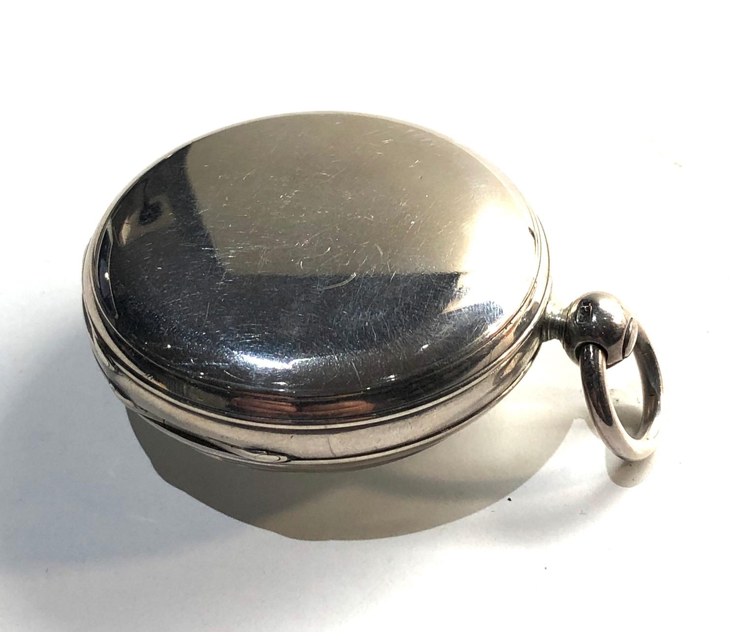 Antique silver fusee verge pocket watch by John Clements London dia end stone good overall condition - Bild 5 aus 6