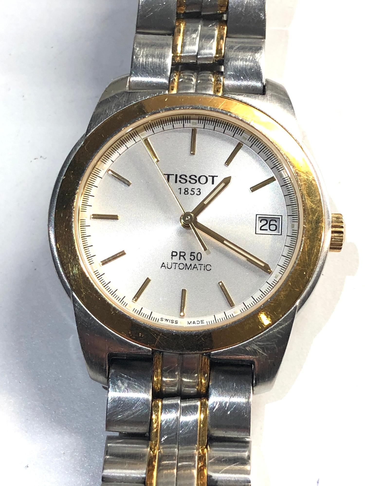 Boxed gents TISSOT 1853 pr 50 automatic working order but no warranty given - Bild 3 aus 4