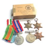 Boxed ww2 medals