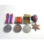 ww2 medal group inc south Africa service medal to 224540 p.h.anderson